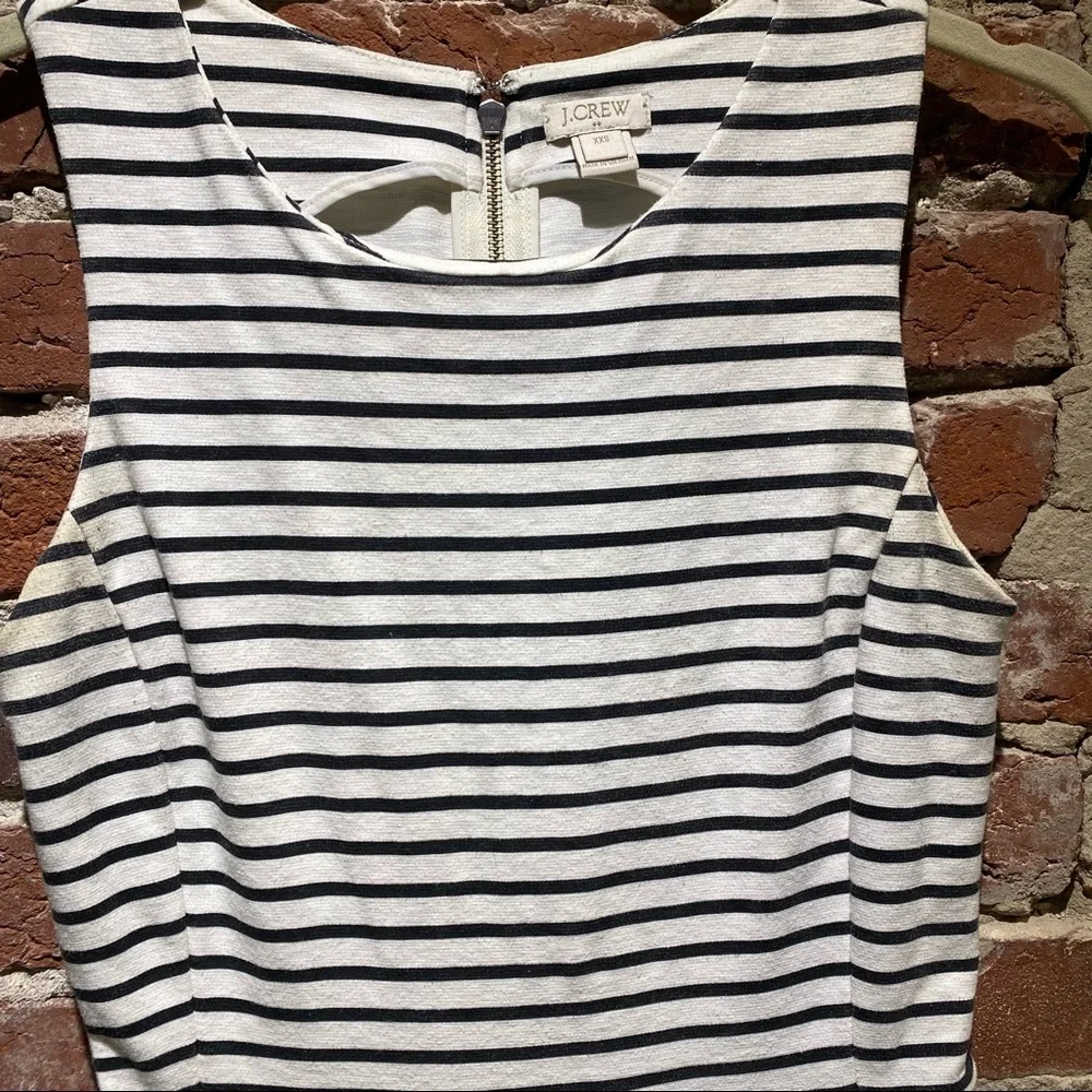 J Crew Stripe Dress with Pockets - Picture 4 of 8